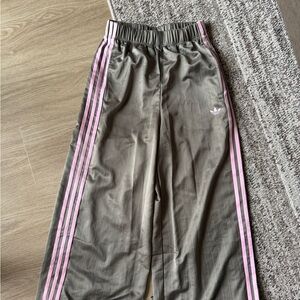 Adidas Joggers in Gray with Pink Accents